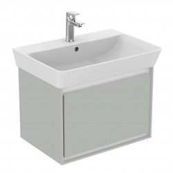 IDEAL STANDARD - Connect Air Skříňka pod umyvadlo Cube 60 cm, 53x41x40 cm, lesklá světlá šedá/bílá mat (E0846EQ)