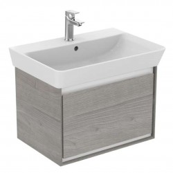 IDEAL STANDARD - Connect Air Skříňka pod umyvadlo Cube 65 cm, 58x41x40 cm, dekor šedý dub/bílá mat (E0847PS)