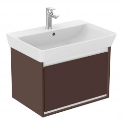 IDEAL STANDARD - Connect Air Skříňka pod umyvadlo Cube 65 cm, 58x41x40 cm, hnědá mat/bílá mat (E0847VY)