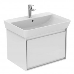 IDEAL STANDARD - Connect Air Skříňka pod umyvadlo Cube 65 cm, 58x41x40 cm, lesklá bílá/bilá mat (E0847B2)