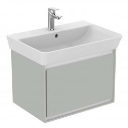 IDEAL STANDARD - Connect Air Skříňka pod umyvadlo Cube 65 cm, 58x41x40 cm, lesklá světlá šedá/bílá mat (E0847EQ)
