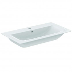 IDEAL STANDARD - Connect Air Umyvadlo nábytkové 84x46x17 cm, s přepadem, otvor pro baterii, s Ideal Plus, bílá (E0279MA)