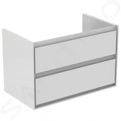 IDEAL STANDARD - Connect Air Umyvadlová skříňka 800x440x517 mm, 2 zásuvky, lesklá bílá/bílá mat (E0819B2)