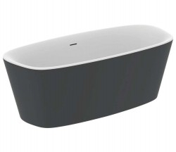 IDEAL STANDARD - Dea Volně stojící vana 170x75 cm, matná bílá/matná černá (K8720V3)