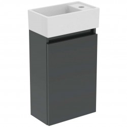 IDEAL STANDARD - Eurovit+ Skříňka s umývátkem, 55x35x20 cm, 1 dvířka, tmavě šedá (R0569TI)