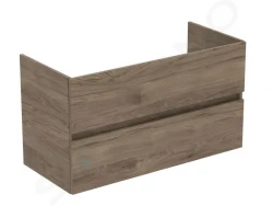 IDEAL STANDARD - Eurovit Umyvadlová skříňka, 55x100x44 cm, 2 zásuvky, ořech (R0265Y9)