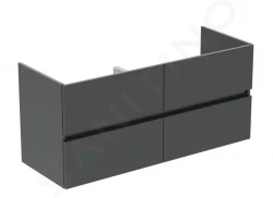 IDEAL STANDARD - Eurovit Umyvadlová skříňka, 55x120x44 cm, 4 zásuvky, lesklá šedá (R0267TI)