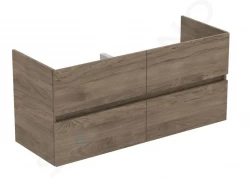 IDEAL STANDARD - Eurovit Umyvadlová skříňka, 55x120x44 cm, 4 zásuvky, ořech (R0267Y9)