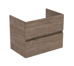 IDEAL STANDARD - Eurovit+ Umyvadlová skříňka, 70x55x44 cm, 2 zásuvky, ořech (R0261Y9)