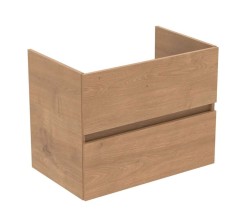 IDEAL STANDARD - Eurovit+ Umyvadlová skříňka, 70x55x44 cm, 2 zásuvky, přírodní dub (R0261Y8)