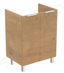 IDEAL STANDARD - Eurovit Umyvadlová skříňka, 84x60x44 cm, 2 dvířka, panty L/P, dub (R0258Y8)
