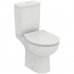 IDEAL STANDARD - Eurovit WC kombi se sedátkem SoftClose, vario odpad, spodní napouštění, RimLS+, bílá (W007301)