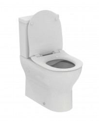 IDEAL STANDARD - Eurovit WC kombi se sedátkem, vario odpad, RimLS+, bílá (E336401)