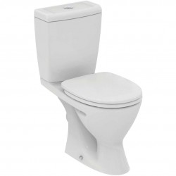IDEAL STANDARD - Eurovit+ WC kombi se sedátkem, zadní odpad, bílá (V337001)
