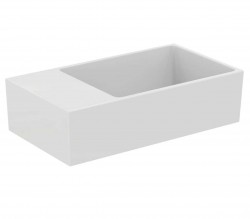 IDEAL STANDARD - Extra Umývátko na desku 45x25 cm, s přepadem, bez otvoru pro baterii, bílá (T392101)