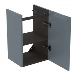 IDEAL STANDARD - Finesse Skříňka pod umývátko, 35x31x55 cm, 1 dvířka, panty vpravo, Ribbed Matt ashblue (E3403UQ)