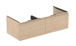 IDEAL STANDARD - Finesse Umyvadlová skříňka, 120x51x37 cm, 2 zásuvky, bílý dub (E3398US)