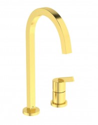 IDEAL STANDARD - Gusto Dřezová baterie, 2-otvorová instalace, kartáčované zlato (BD423A2)