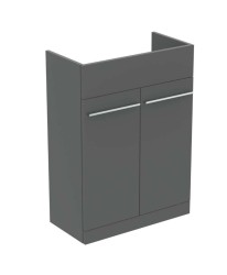 IDEAL STANDARD - i.Life A Umyvadlová skříňka, 60x30x84 cm, 2 dvířka, šedý matný křemen (T5262NG)