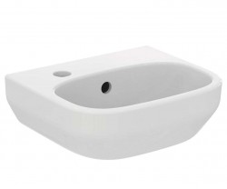 IDEAL STANDARD - i.Life A Umývátko 35x30 cm, s přepadem, otvor pro baterii vlevo, bílá (T470901)