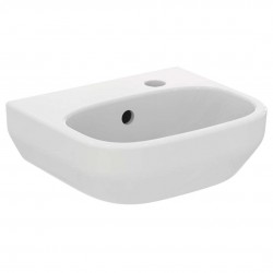 IDEAL STANDARD - i.Life A Umývátko 35x30 cm, s přepadem, otvor pro baterii vpravo, bílá (T471001)