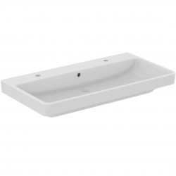 IDEAL STANDARD - i.Life B Dvojumyvadlo 102x54 cm, s přepadem, s 2 otvory pro baterii, bílá (T683101)