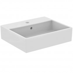 IDEAL STANDARD - i.Life B Umyvadlo na desku 50x42 cm, s přepadem, s otvorem na baterii, bílá (T573701)