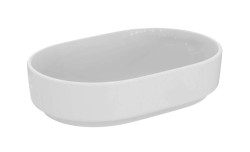 IDEAL STANDARD - i.Life O Umyvadlo na desku 55x38 cm, bez přepadu, bez otvoru pro baterii, bílá (T573201)