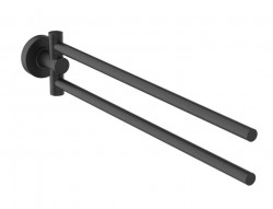 IDEAL STANDARD - IOM Držák ručníků, otočný, délka 37 cm, hedvábná černá (A9131XG)