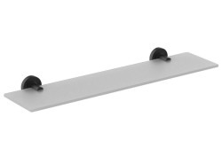 IDEAL STANDARD - IOM Polička, délka 52 cm, černá/satinované sklo (A9124XG)