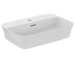 IDEAL STANDARD - Ipalyss Umyvadlo na desku, 55x38 cm, s přepadem, 1 otvor pro baterii, bílá (E207701)