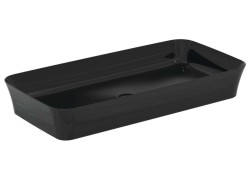IDEAL STANDARD - Ipalyss Umyvadlo na desku, 80x40 cm, bez přepadu, lesklá černá (E1391V2)