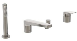IDEAL STANDARD - La Dolce Vita Baterie na okraj vany, 4-otvorová instalace, Silver Storm (BD671GN)