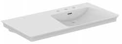 IDEAL STANDARD - La Dolce Vita Umyvadlo, 106x54 cm, pravé, s přepadem, 3 otvory pro baterii, bílá (E267901)