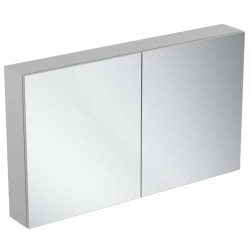 IDEAL STANDARD - Mirror&Light Zrcadlová skříňka s LED osvětlením a zásuvkou, 120x70 cm, hliník (T3499AL)