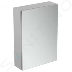 IDEAL STANDARD - Mirror&Light Zrcadlová skříňka s LED osvětlením a zásuvkou, 500x700 mm, hliník (T3428AL)