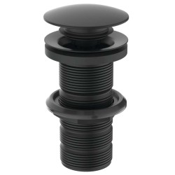 IDEAL STANDARD - Odtoková souprava Click-Clack pro umyvadla bez přepadu, černá (E1483XG)