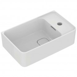 IDEAL STANDARD - Strada II Umývátko 45x27 cm, s přepadem, otvor pro baterii vpravo, s Ideal Plus, bílá (T2994MA)