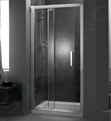 IDEAL STANDARD - Synergy Sprchové dveře posuvné dvoudílné 1370-1420 mm, lesklý hliník/číré sklo (L6395EO)