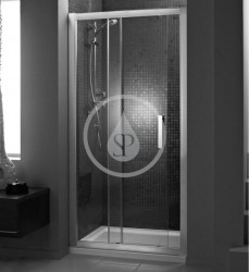 IDEAL STANDARD - Synergy Sprchové dveře posuvné dvoudílné 970-1020 mm, lesklý hliník/číré sklo (L6389EO)