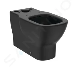 IDEAL STANDARD - Tesi WC kombi mísa, spodní/zadní odpad, AquaBlade, hedvábná černá (T5560V3)
