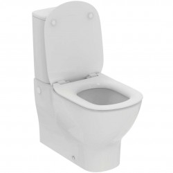 IDEAL STANDARD - Tesi WC kombi se sedátkem SoftClose, vario odpad, spodní napouštění, AquaBlade, bílá (T371701)