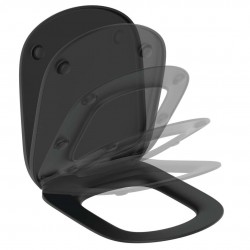 IDEAL STANDARD - Tesi WC sedátko softclose, černá (T3529V3)