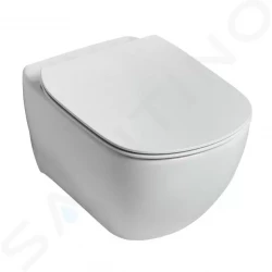 IDEAL STANDARD - Tesi Závěsné WC se sedátkem SoftClose, AquaBlade, matná bílá (T3546V1)