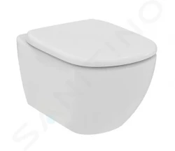 IDEAL STANDARD - Tesi Závěsné WC se sedátkem SoftClose, RimLS+, bílá (T536101)