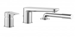 IDEAL STANDARD - Tonic II Baterie na okraj vany, 3-otvorová instalace, chrom (A6348AA)