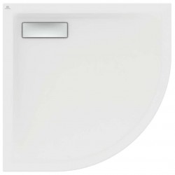IDEAL STANDARD - Ultra Flat New Sprchová vanička, čtvrtkruh 80x80 cm, matná bílá (T4491V1)