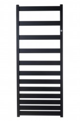 Instalprojekt - Koupelnový radiátor BELTI černá barva - Barva - Černá , Doporučená topná tyč (W) - 600, Rozměr A - 60, Rozměr C - 160, Skutečný rozměr radiátoru (v mm) - 600 x 1573 mm, Typ připojení - Středové 50 mm (RADBEL601631SP)