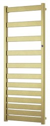 Instalprojekt - Koupelnový radiátor BELTI zlatá barva - Barva - Zlatá, Doporučená topná tyč (W) - 400, Rozměr A - 40, Rozměr C - 160, Skutečný rozměr radiátoru (v mm) - 400 x 1573 mm, Typ připojení - Klasické (na rozteč) (RADBEL401684)