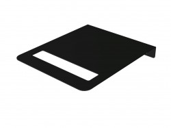 Instalprojekt - Polička k elektrickým sušákům ESCADA 1 a 2 - Barva - C31 černá matná, Rozměr A - 25 (RDOPBESCE25C31)